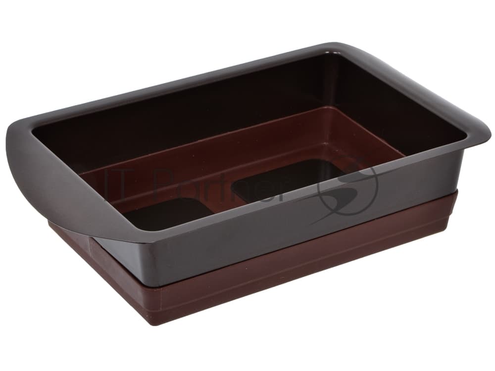 Форма для выпечки Rondell Mocco&Latte RDF-446 прямоуг. 14x22см сталь/силикон коричневый