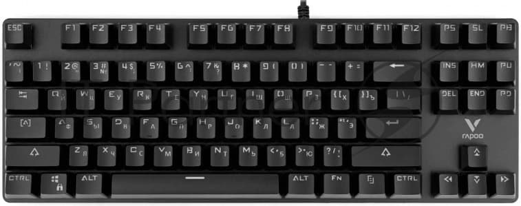 Клавиатура Rapoo V500Alloy проводная, USB Type-A, чёрный