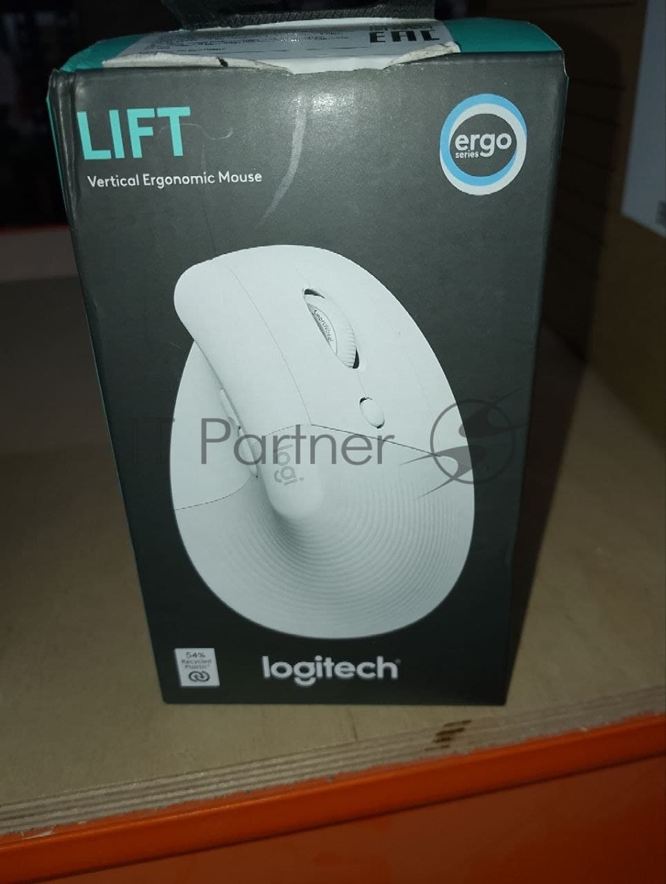 (Поврежденная упаковка) Мышь беспроводная LOGITECH Lift Vertical Ergonomic белый/светло серый (Bluetooth, 4000dpi, 6but) (910-006480)