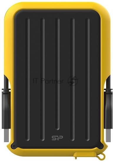 Внешний HDD 4TB Silicon Power Armor A66, 2.5", USB 3.2, Желтый