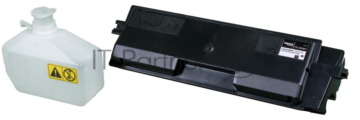 Картридж Sakura TK580K для Kyocera Mita FS-5150DN/5250D, черный, 3500 к.