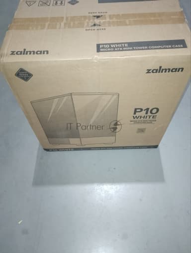 (Поврежденная упаковка) Корпус ZALMAN MiniTower P10 белый (mATX, без БП, 1xUSB3.2+1xUSB3.0, 1x120mm ARGB) (Zalman P10 white)