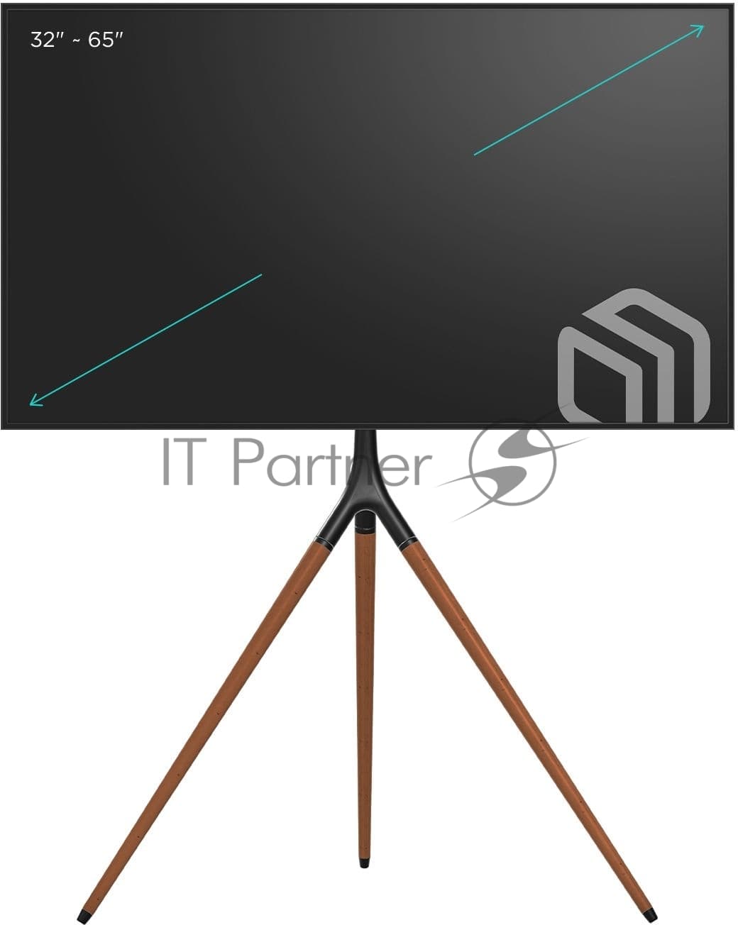 Стойка для ТВ и сенсорных панелей ONKRON TS1220 32"-65", черный