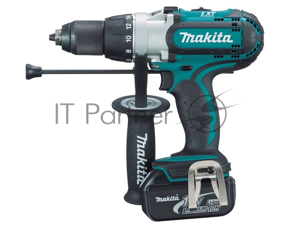Дрель Makita DHP451RFE Дрель ак(уд), 18В,2х3Ач Li-ion,БЗП-13мм,0-300\0-600\0-1700об\м,80\40Нм,2.2кг,чем,подсветка