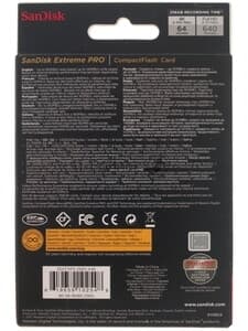 Флеш карта CF 256Gb Sandisk SDCFXPS-256G-X46