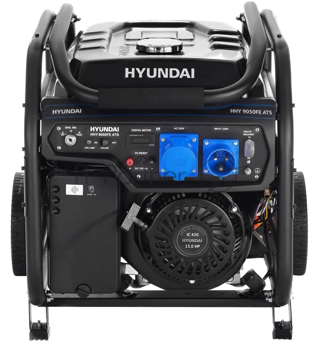 Электрогенератор бензиновый Hyundai HHY 9050FE ATS, 6.5 кВт, 74 дБ, 97 кг