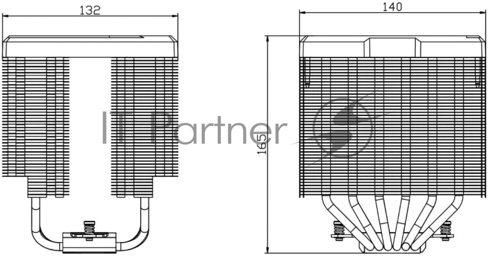Кулер для процессора CPU Cooler Thermalright Peerless Assassin 140 Digital белый (4-pin PWM, 165мм, Ni/Cu, 6x6мм, 1x120мм + 1x140мм, 82.CFM, 29.6dBA, 1850RPM, S: 1200, 1700, 1851, 115X, 2011, 2066, AM4, AM5, белый)