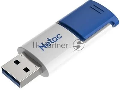 Флешка USB Netac U182 (NT03U182N-016G-32BL), 16GB, USB 3.2, R/W 100/30, синий