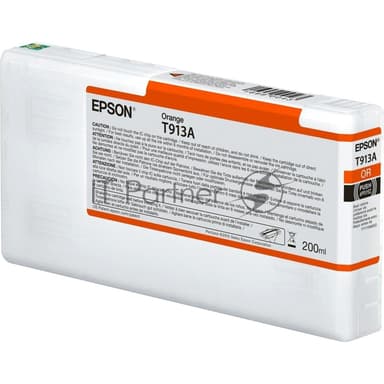 Картридж струйный Epson T913A с оранжевыми чернилами (200ml) для плоттеров SC-P5000 (C13T913A00)