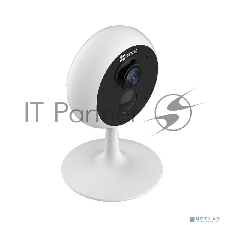 Видеокамера IP Ezviz C1C PIR 2Мп внутренняя Wi-Fi камера c ИК-подсветкой до 6м и датчиком движения (угол-110, до 5м) 1/2.9'' CMOS матрица; объектив 2.8мм; угол обзора 130°(диагональный);20 к/сек при 1920х1080; ИК