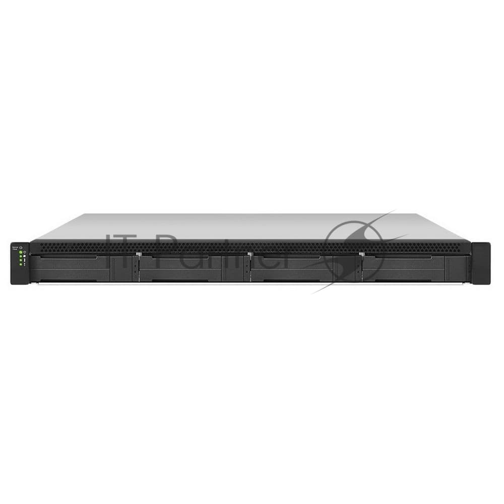 Сетевой накопитель Infortrend GSe Pro 1004RP-C 1U/4bay, supports NAS, SAN, object protocol and cloud gateway, Single controller subsystem including 4x1G iSCSI ports, 2xUSB 3.0, 2x USB 2.0, 1x4GB, 2x(PSU+FAN Module), 4x drive trays (only supports SATA drives) and 1xRackmount kit