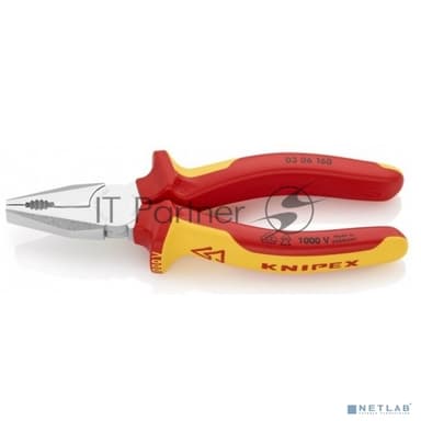 Пассатижи KNIPEX 0306160 1000V160мм электротехнический. сталь инструментальная, закаленная