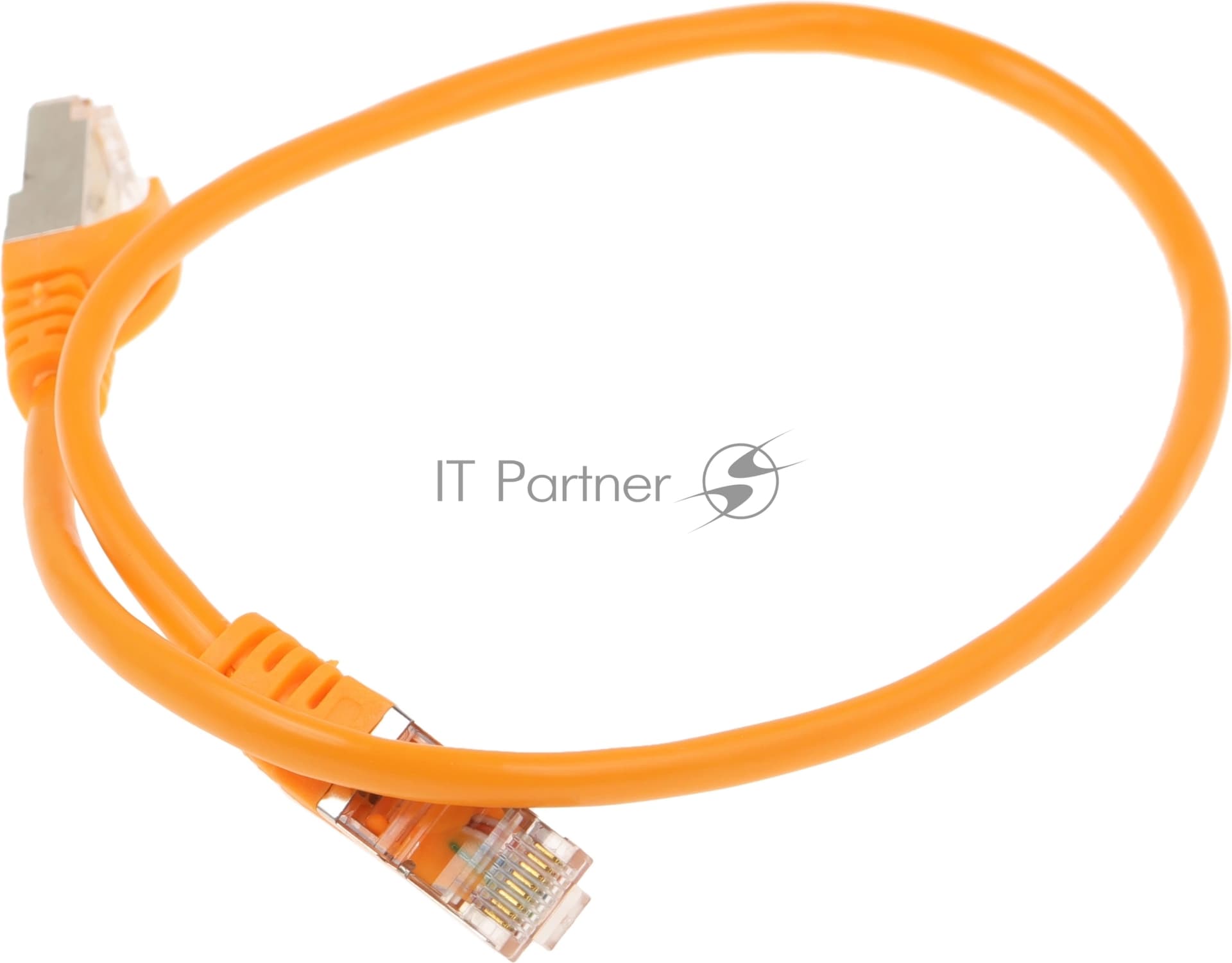 Патч-корд FTP Cablexpert cat.5e, 0.5м, литой, многожильный оранжевый