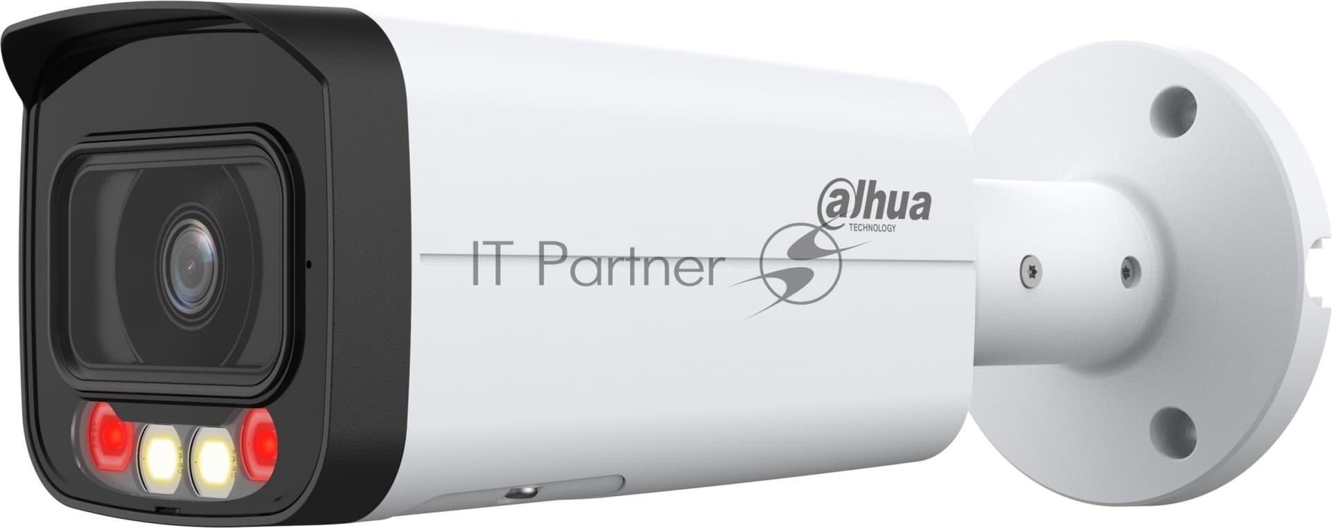 DAHUA DH-IPC-HFW2849TP-AS-IL-0360B Уличная цилиндрическая IP-видеокамера SmartDualLight 8Мп, 1/2.7” CMOS, объектив 3.6мм, видеоаналитика, микрофон, ИК 60м, LED 50м, IP67, металл