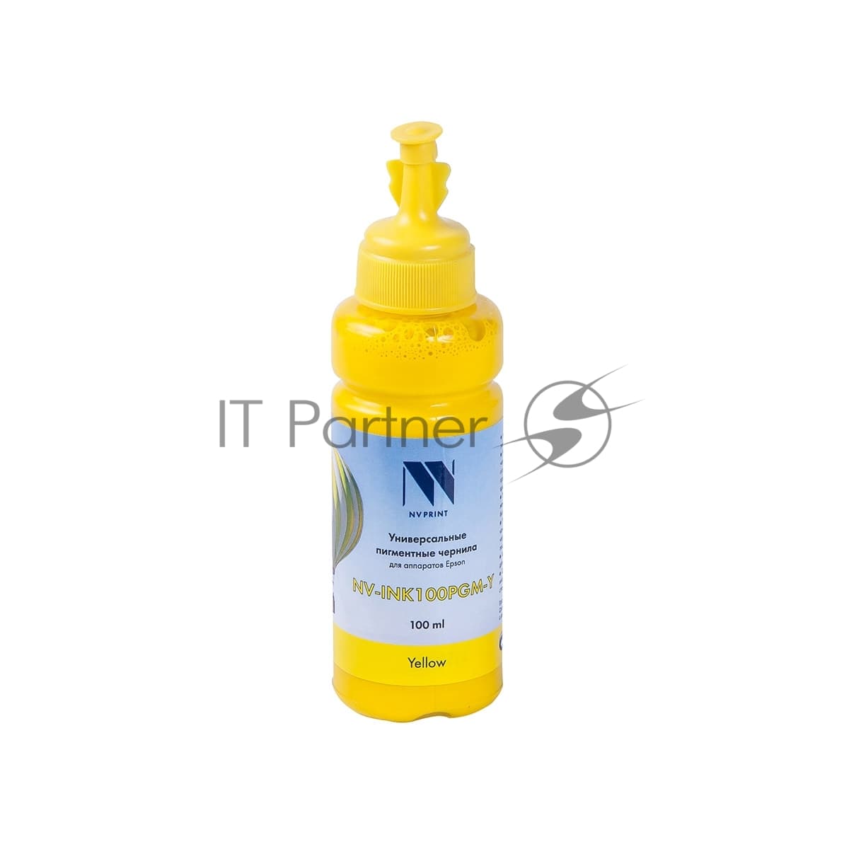 Чернила NVPrint NV-INK100 универсальные Yellow пигментные для аппаратов Epson (100мл) Китай