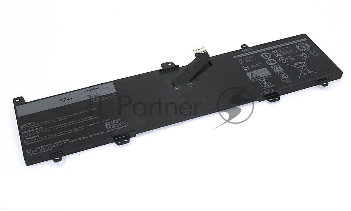 Аккумуляторная батарея для ноутбука Dell Inspiron 3168 7.6V 32Wh 0JV6J