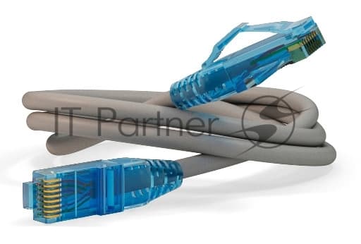 Патч-корд Hyperline PC-LPM-UTP-RJ45-RJ45-C6-0.5M-LSZH-GY Патч-корд U/UTP, Cat.6, LSZH, 0.5 м, серый