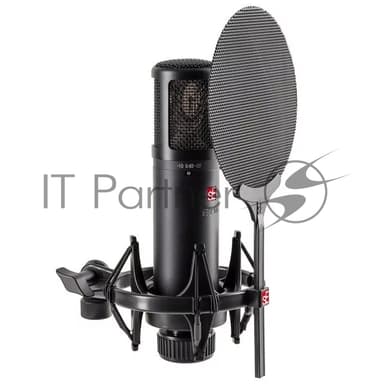 Микрофон конденсаторный sE Electronics SE 2300 20 Гц - 20 кГц, кардиоида, восьмерка, всенаправленная, комплектация: металлический поп-фильтр, держатель типа паук, резьбовой переходник на микрофонную стойку