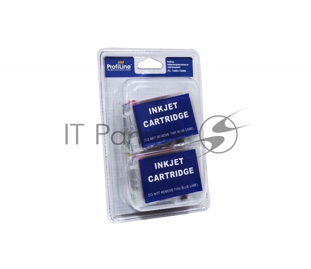 Перезаправляемые картриджи T0631-Т0634 для принтеров Epson Stylus C67/C87/CX3700/CX4100/CX4700/CX5700/CX7700 водн заправленные 4*12,6 мл с чипом ProfiLine