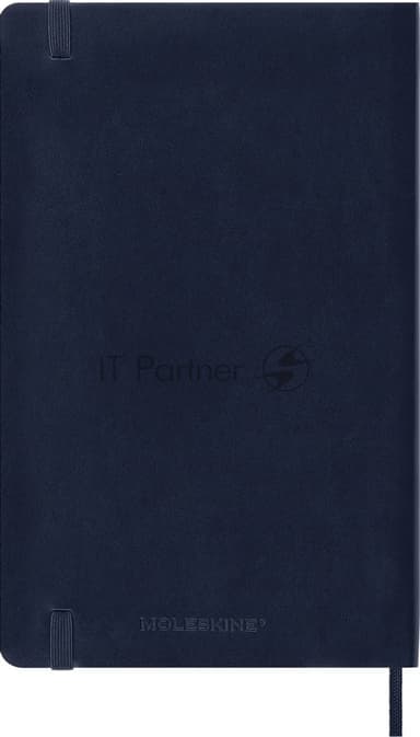 Блокнот Moleskine CLASSIC SOFT QP617B20 Large 130х210 мм 192 стр. клетка мягкая обложка синий сапфир