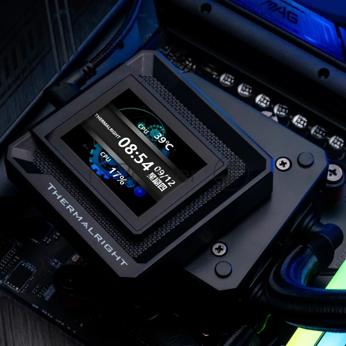 Система водяного охлаждения Thermalright Frozen Warframe SE 360 ARGB Soc-AM5/AM4/1151/1200/2066/2011/1700 черный 4-pin 29.8dB Al LCD Ret (F-WFRAME-SE-360-BL-ARGB)