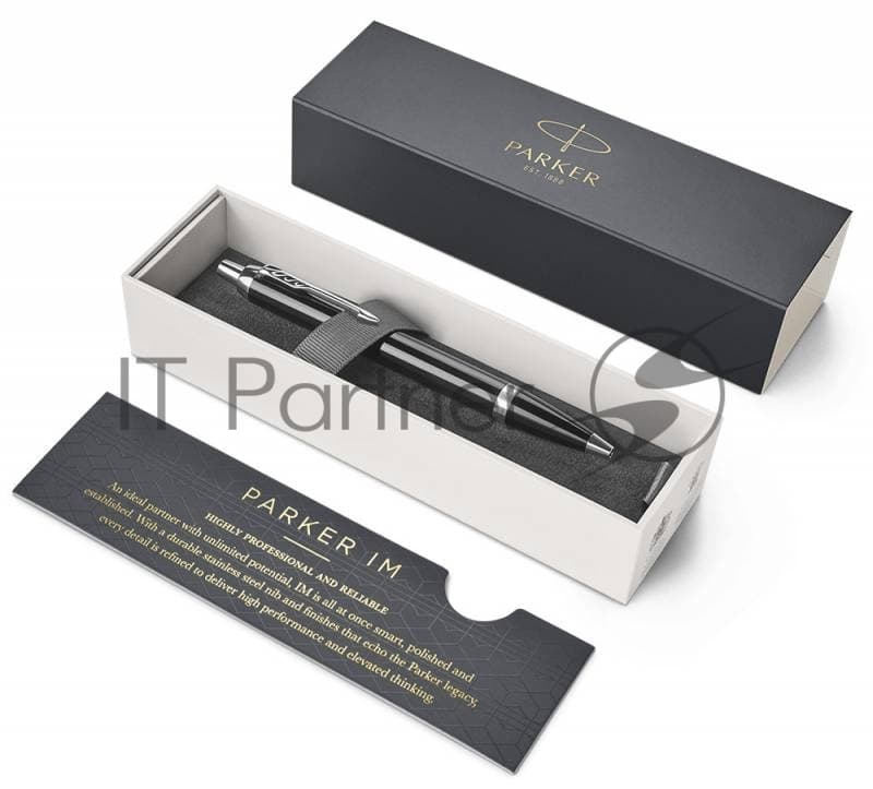 Ручка шариковая Parker IM Core K321 (1931665) Black CT M синие чернила подар.кор.