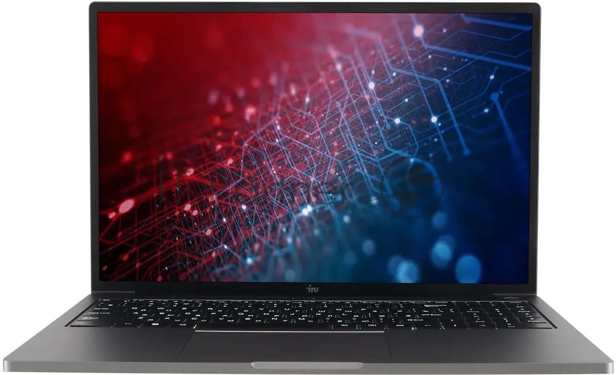 Ноутбук IRU Strato 16ALMR Core i7 12650H 16Gb SSD512Gb Intel UHD Graphics 16" IPS FHD (1920x1200) Windows 11 Pro grey WiFi BT Cam 5400mAh