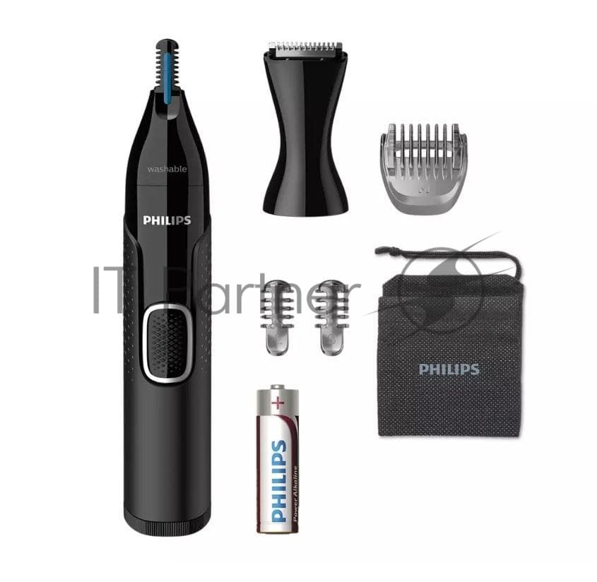 PHILIPS NT5650/16 Триммер ,3 насадки, черный