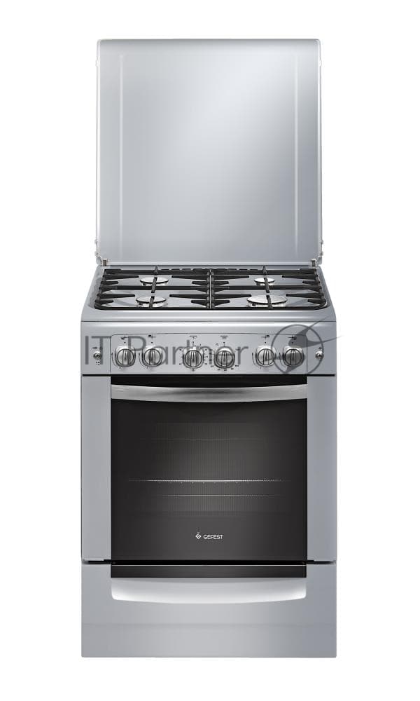 Плита газовая Gefest ПГ 6100-02 0068 серый, конфорок 4 шт, духовка 52 л, 60 см x 85 см x 60 см