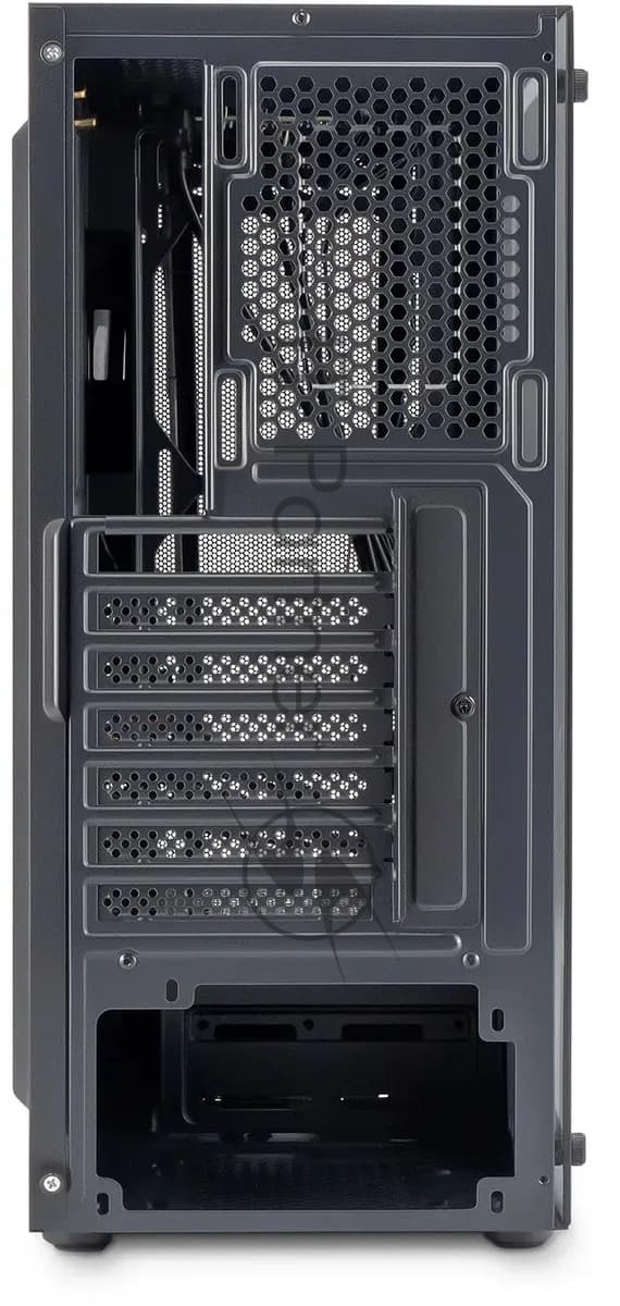Компьютерный корпус Оклик OCC-MD302 черный без БП ATX 6x120мм 2xUSB 2.0 1xUSB 3.0 audio bott PSU