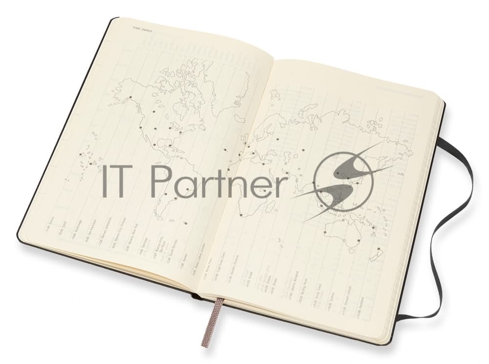 Еженедельник Moleskine CLASSIC WKLY VERTICAL LARGE 130х210мм 144стр. фиксирующая резинка черный