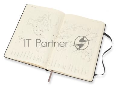 Еженедельник Moleskine CLASSIC WKLY VERTICAL LARGE 130х210мм 144стр. фиксирующая резинка черный