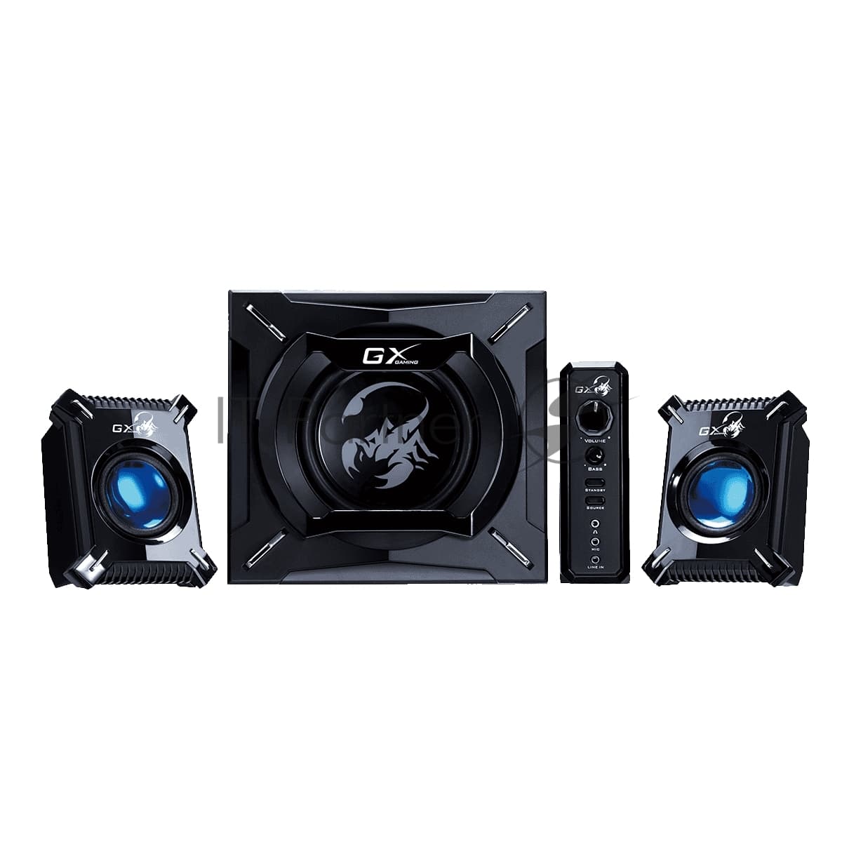Колонки Genius SW-G2.1 2000 II, 45 W, 100–240 V, color: черный