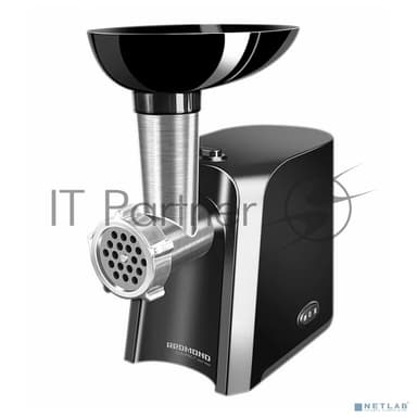 Мясорубка электрическая Redmond RMG-1223 1000 Вт, черный/серебристый