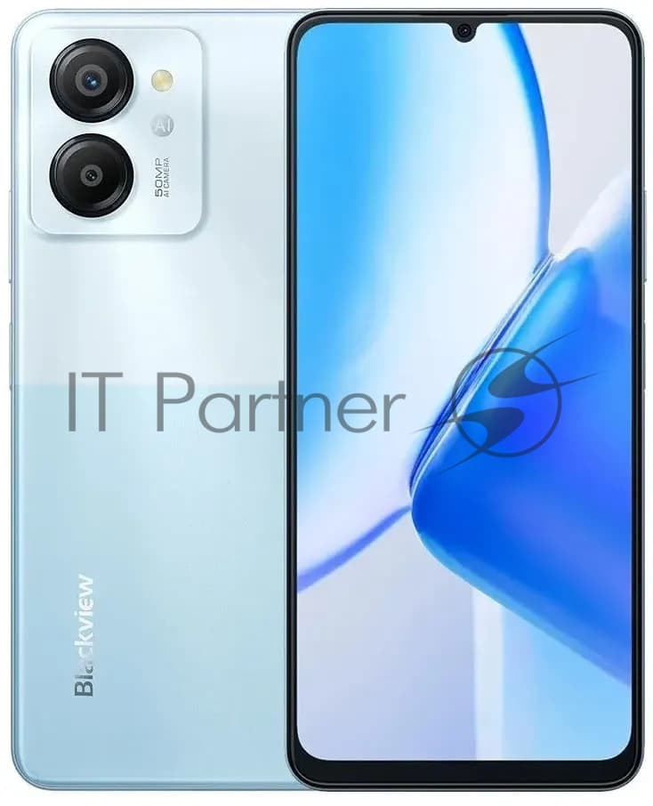Смартфон Blackview Color 8, 8/128Gb, голубой