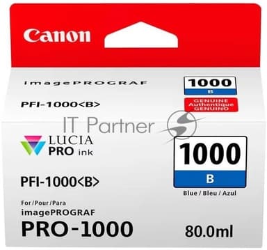 Картридж струйный CANON PFI-1000 B синий