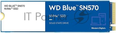 Накопитель SSD Western Digital WD Blue SN570 WDS100T3B0C 1ТБ M2.2280 NVMe PCIe Gen3 8Gb/s