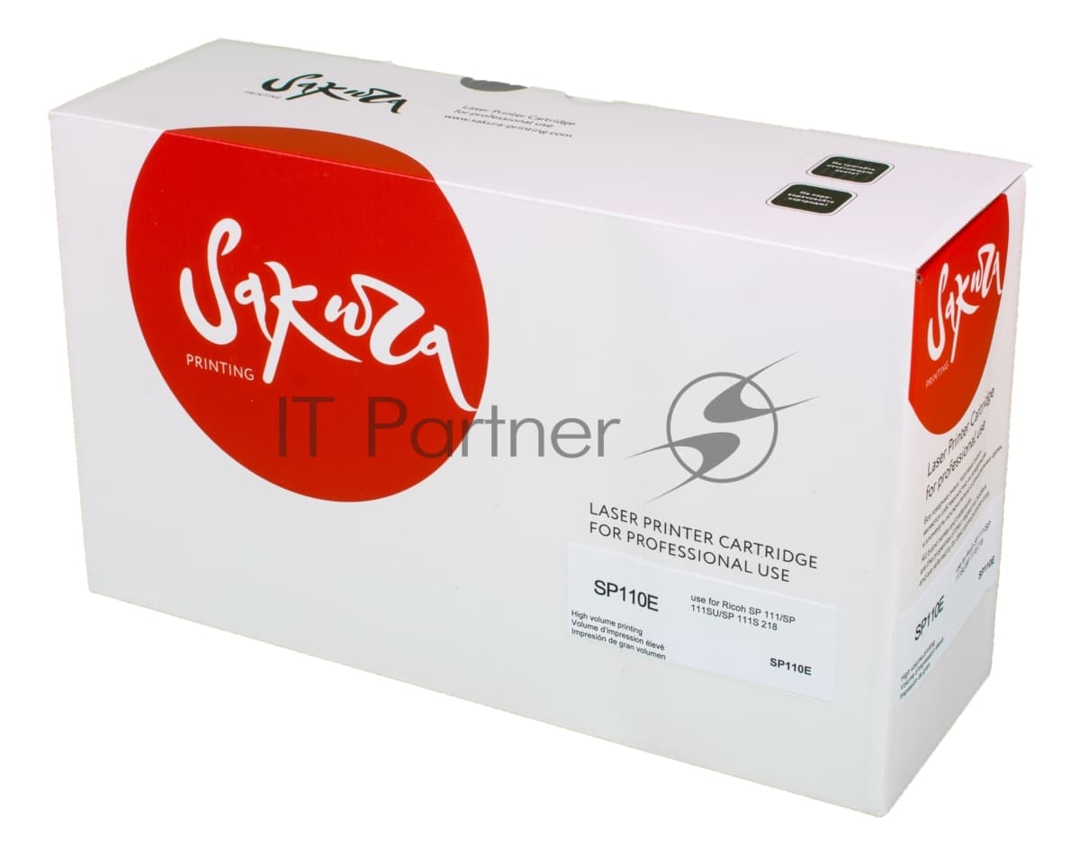 Картридж Sakura SP110E Black для Ricoh SP 111, SP 111SU, SP 111S, черный, 2000 к.