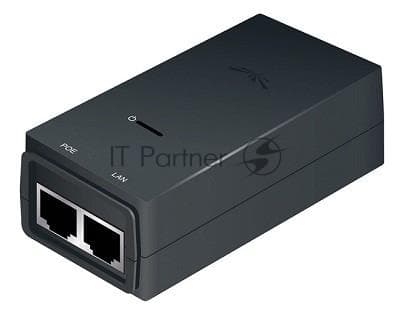 Сетевое оборудование UBIQUITI POE-24-12W(EU) блок питания с PoE, 220 VAC -> 24VDC, 0,5A - для абонентов