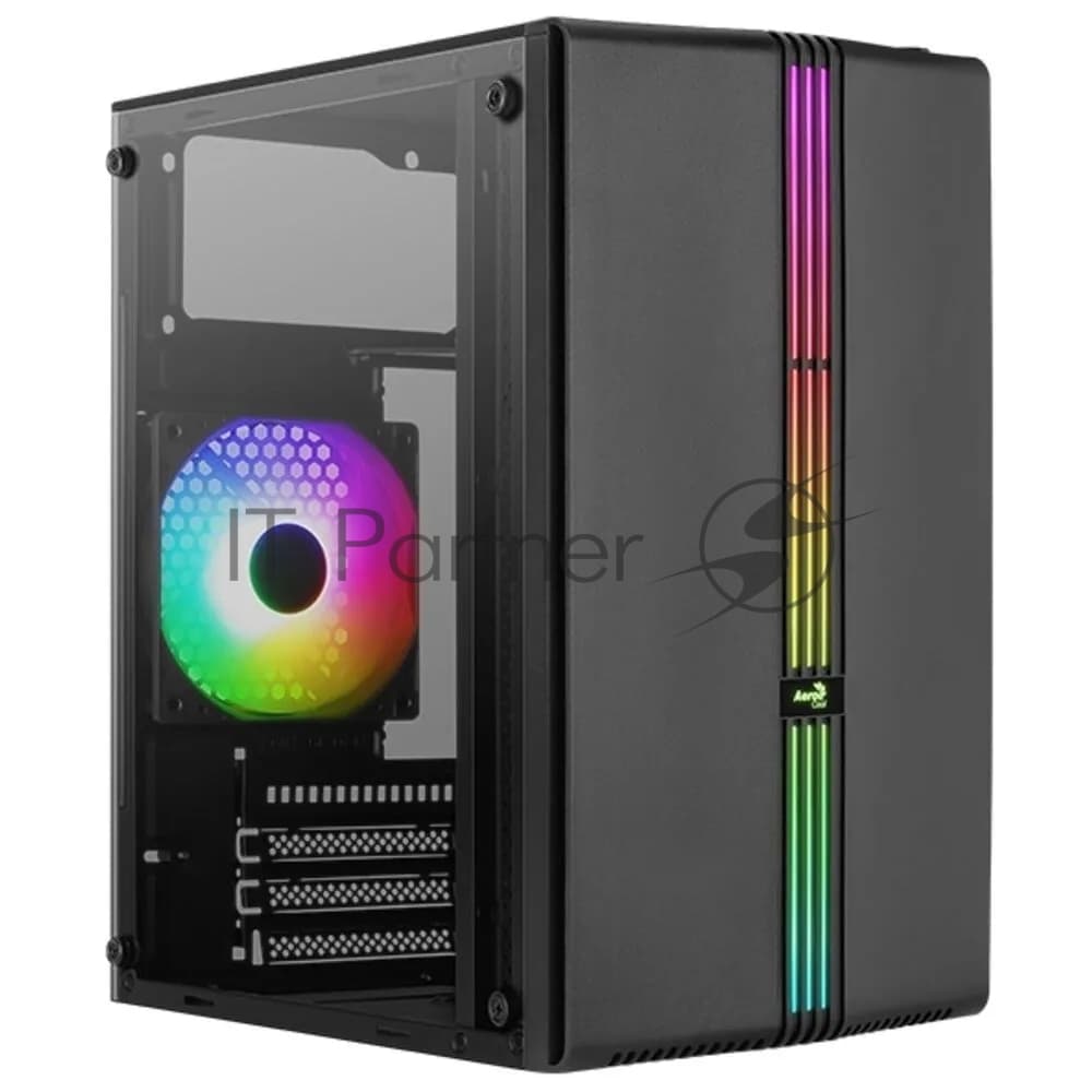 Компьютерный корпус MiniTower Aerocool/Formula EVO Mini-G-BK-v1 (mATX, USB3x1, USB2x2, 120мм RGb fan, без БП)