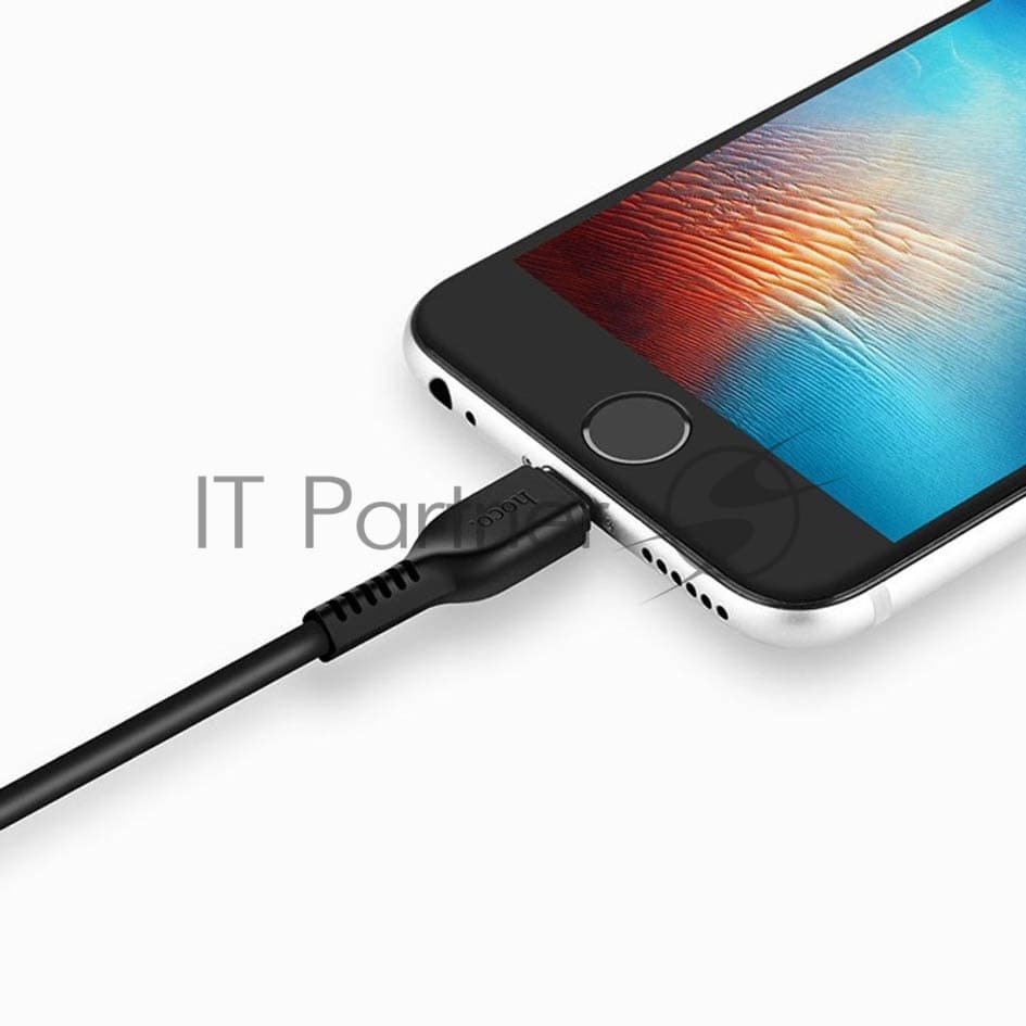 Кабель HOCO USB X20 Flash, USB - Lightning, 2А, 1м, черный