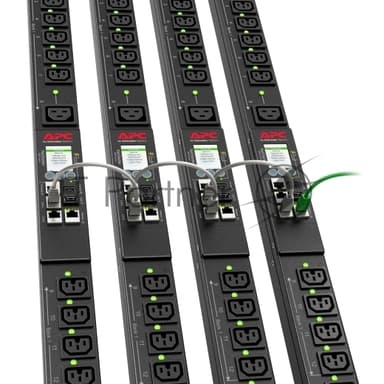 Блок распред. питания APC Rack PDU 9000 Switched, ZeroU, 16A, 230V, (21) C13 & (3) C19, IEC309 Cord