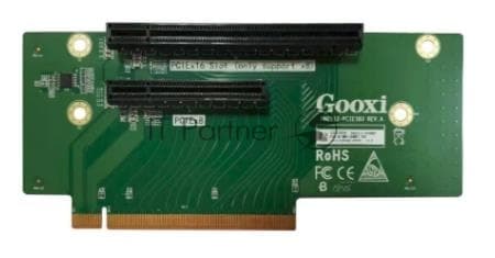 Райзер-карта Gooxi SL2108-748-PCIE3-M PCIe3.0x16 to 2_PCIe3.0x8 (1_x16 SLOT+1_x8 SLOT), Riser3 (including half-height bracket and adapter board)