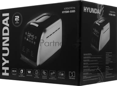 Хлебопечка Hyundai HYBM-5085 850Вт черный/серебристый