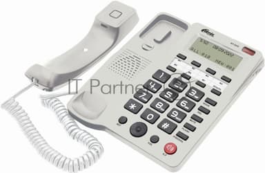 Телефон проводной Ritmix RT-550 белый/серый