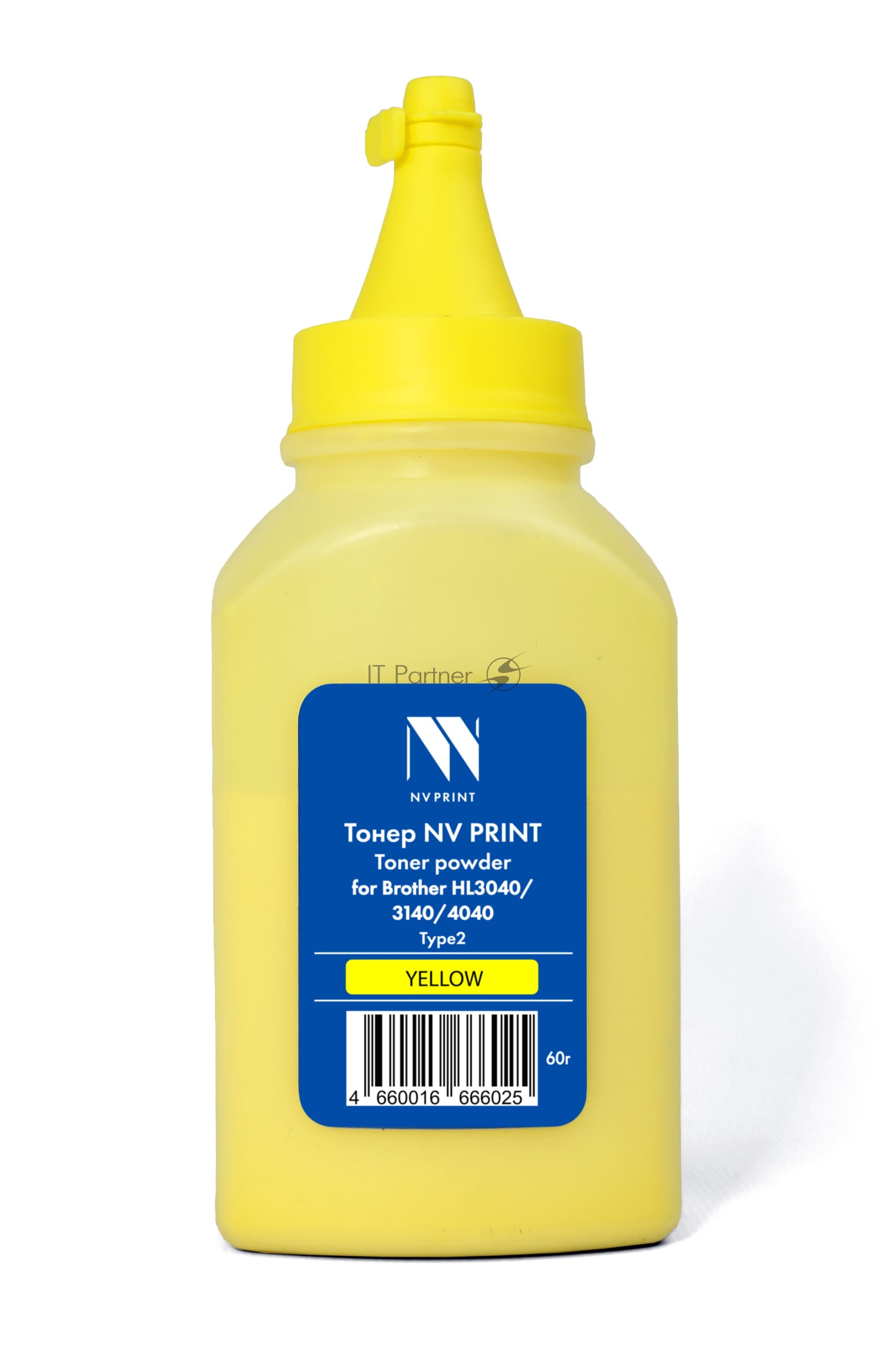 Тонер NVPrint для Brother HL3040/3140/4040 Type2 (60г) Yellow совместимый