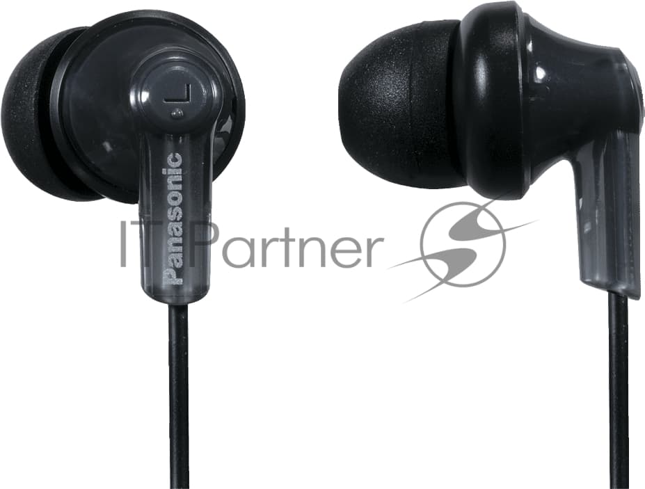 Наушники внутриканальные Panasonic RP-HJE118GU 1.1м черный проводные в ушной раковине (RP-HJE118GUK)