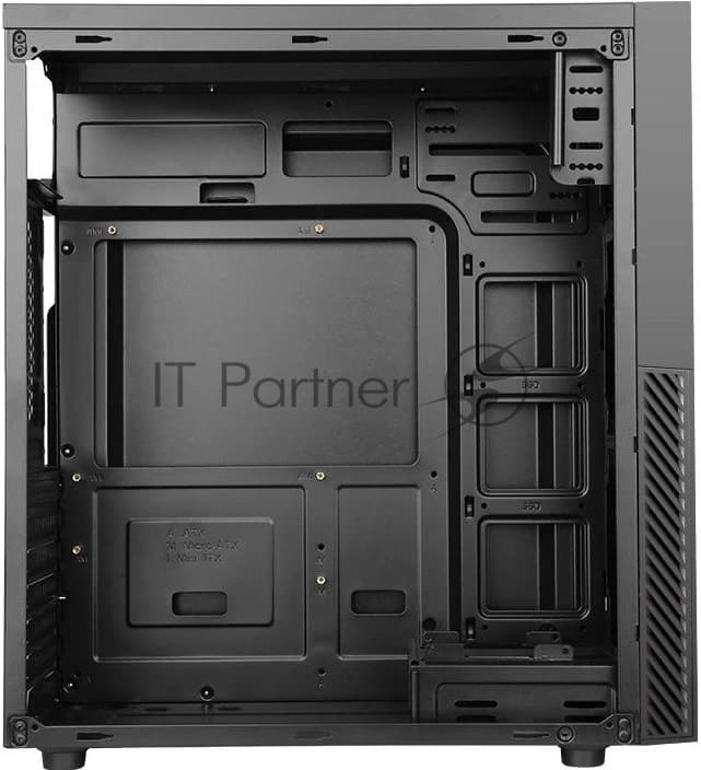 Компьютерный корпус Accord K-16 B черный без БП ATX 6x120мм 2xUSB2.0 1xUSB3.0 audio