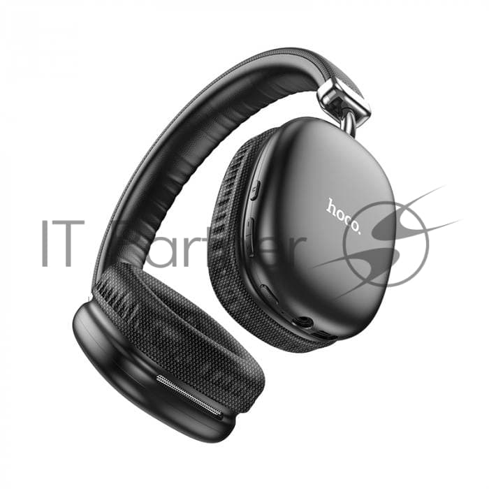 Беспроводные/проводные наушники Hoco W35 черный, полноразмерные, Bluetooth + проводной, до 40 ч.