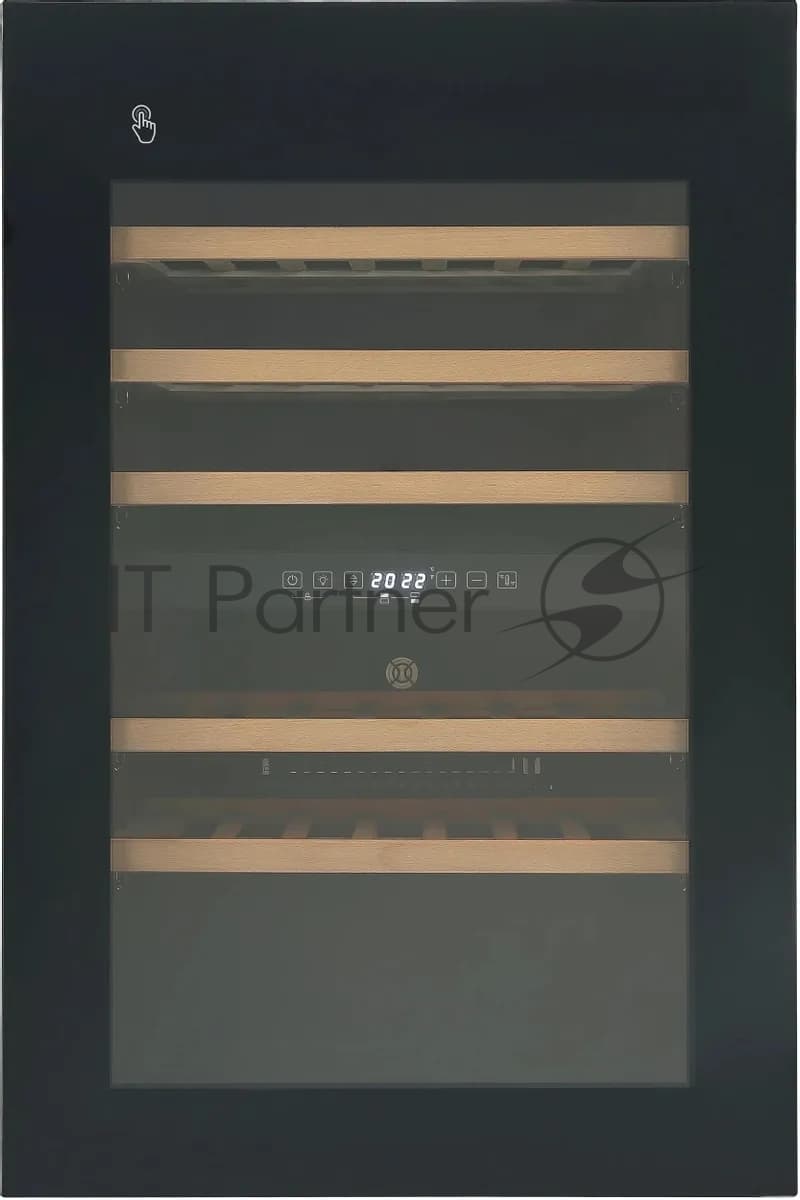 Винный шкаф встраиваемый Hyundai HBWC 0865 DCT 1-нокамерн. черный